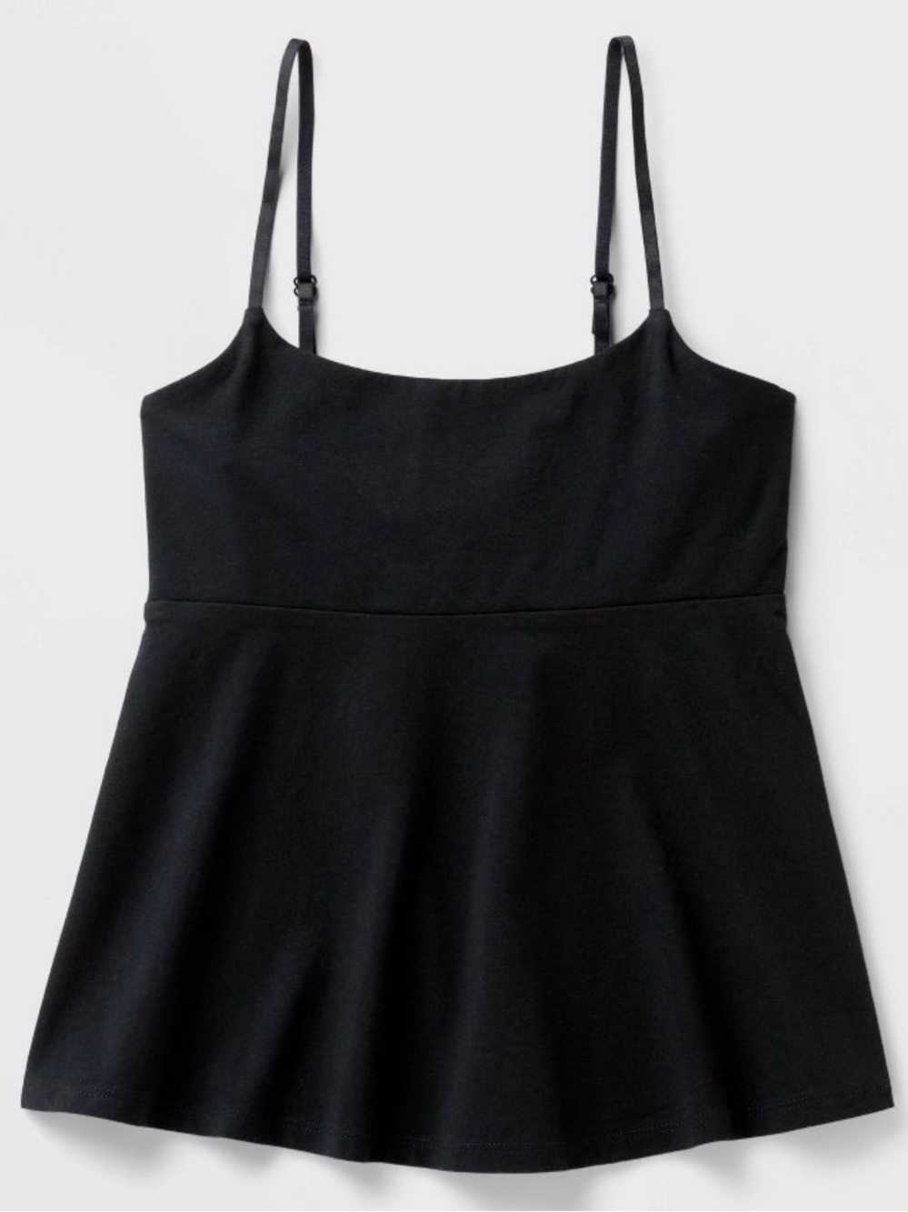 wild fable Black Flared Spaghetti Strap Cami size M